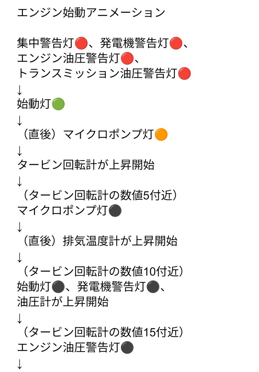 ipheion_VRC's tweet photo. SA315Bのエンジン始動アニメーション制作のために色々資料漁ってたけどだいたいこんな感じになりそう。
実機だと6〜7分かかるけど、ぶいちゃのヘリでそこまで待ってられないので1分程度に短縮する予定 https://t.co/86epr4oxNJ