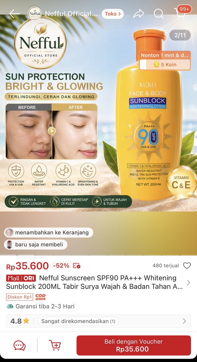 itscoolthings's tweet photo. SUNBLOCK DISKON 50% MURAHH https://t.co/cPmMFDAfPa https://t.co/3tsEPn3akc