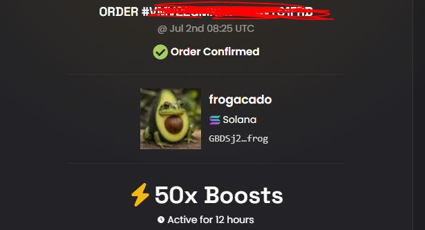 FrogacadoPF's tweet photo. 50x boosted the $frogacado :D https://t.co/Lgdn7h6Gs7