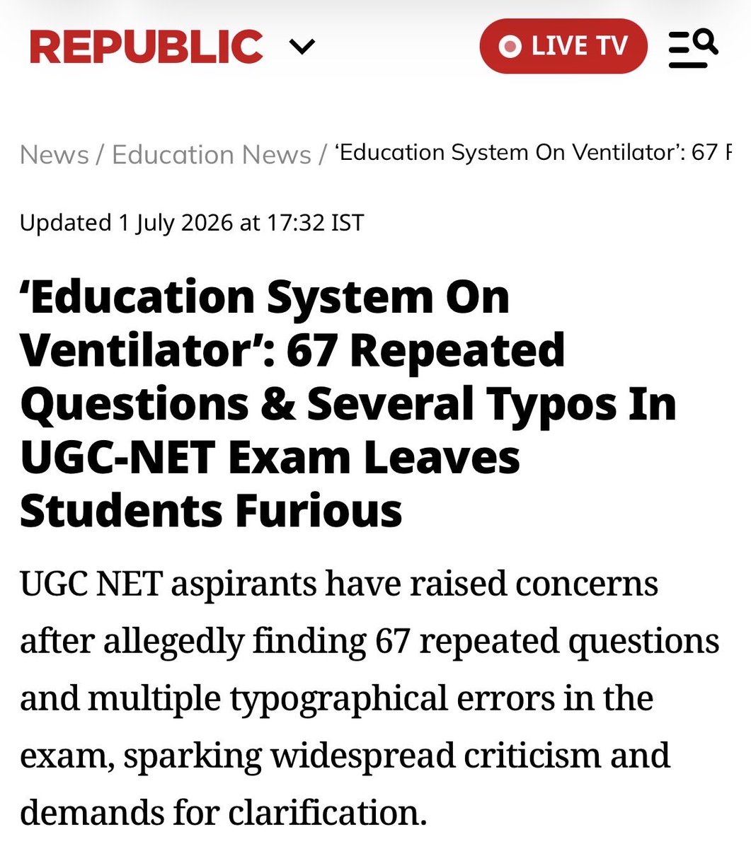 ant_taraa's tweet photo. News media reports from today Part 2. @NTA_Exams @ugc_india @EduMinOfIndia https://t.co/Fi8YDiJy3M