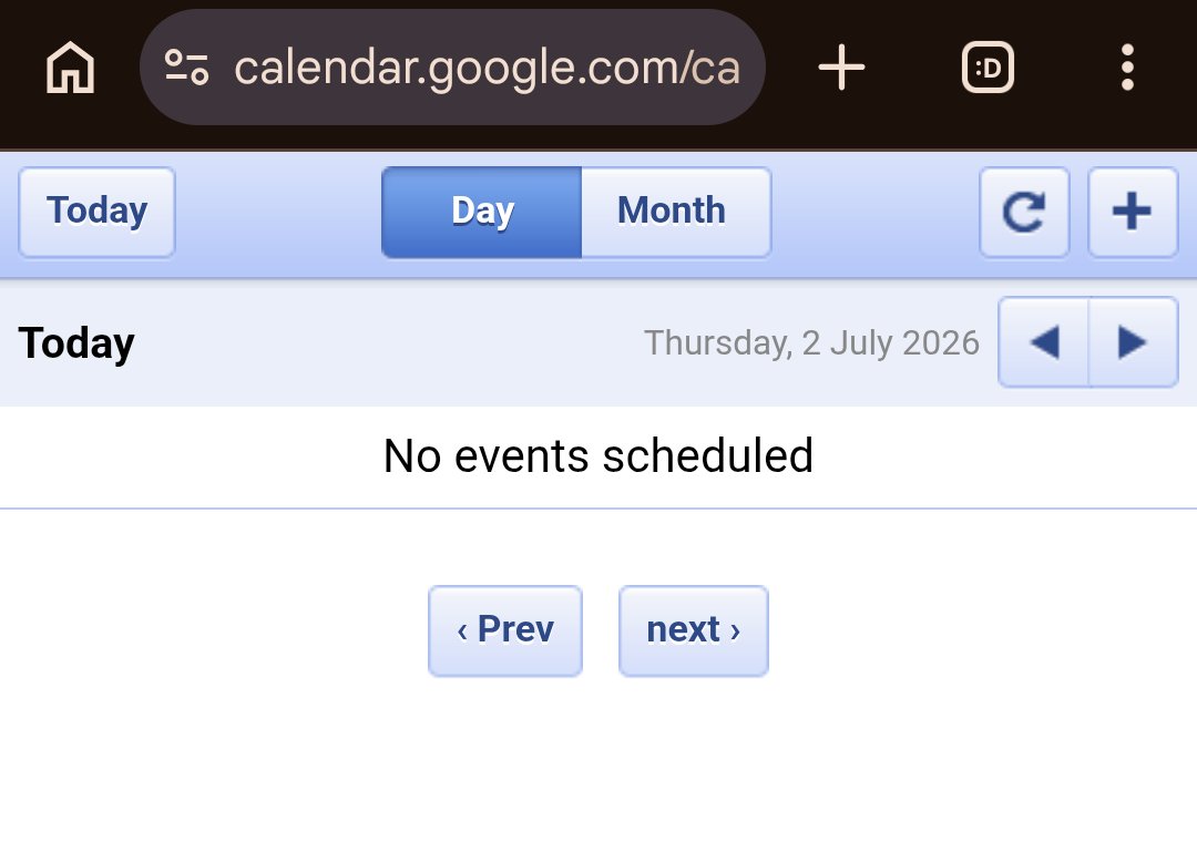 KarlMaxxed's tweet photo. so did google just forget about the calendar mobile page for the last 16 years https://t.co/JvJsrI0DL9