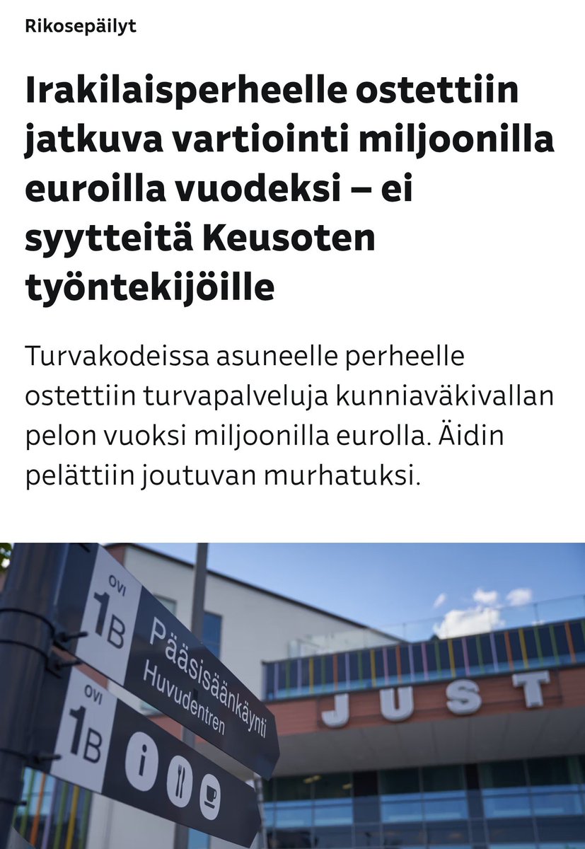 PasiYliherne's tweet photo. Tässä näette miten järjen valo sammuu täysin kollektiivisesti, koko sosiaalitoimelta 14 henkeä sai syytteen virkavirheestä, mutta ne kaikki hylättiin, koska sossun tädeillä ei ole mitää ylärajaa paljonko rahaa voi laittaa haisemaan oman näkemyksen perustella, kun kyse on verorahoista millään ei ole mitään väliä. Siis ISIS perhe tuli Suomeen, vaimo otti täällä eron Allahin soturista ja mies uhkasi tappaa hänet, niin sossun tädit osti hänelle turvapalveluita 212.000 € kuukaudessa vuoden ajan!!!??? Ostetaanko jokaiselle Maijallekin, jos väkivaltainen kusipää Matti kolmen promillen humalassa uhkaa tappaa hänet? Olisi kiva nähdä erittely laskusta, itse olisin järjestänyt perheelle 100% turvallisen piilopaikan 1000€/kk vuokra-asuntoon jonnekin Pohjois-Suomeen. Miksi toimivasta järjestelystä luovuttiin vuoden päästä? Kyllä sitä pitäisi jatkaa loppuelämän 40v = 100 milj. kunnes uhkailtu tai uhkailija kuolee. Kunniavieraille on lompsa aina auki, se on universaali ihmisoikeus. Kysymys kuuluu mitä vittua tämä ISIS terroristi tekee / teki Suomessa ja kuka hänet tänne päästi ja eikö sosuntädeillä oikeasti ole mitään valvontaa, paljonko rahaa voi laittaa harkinnanvaraisiin etuisuuksiin?