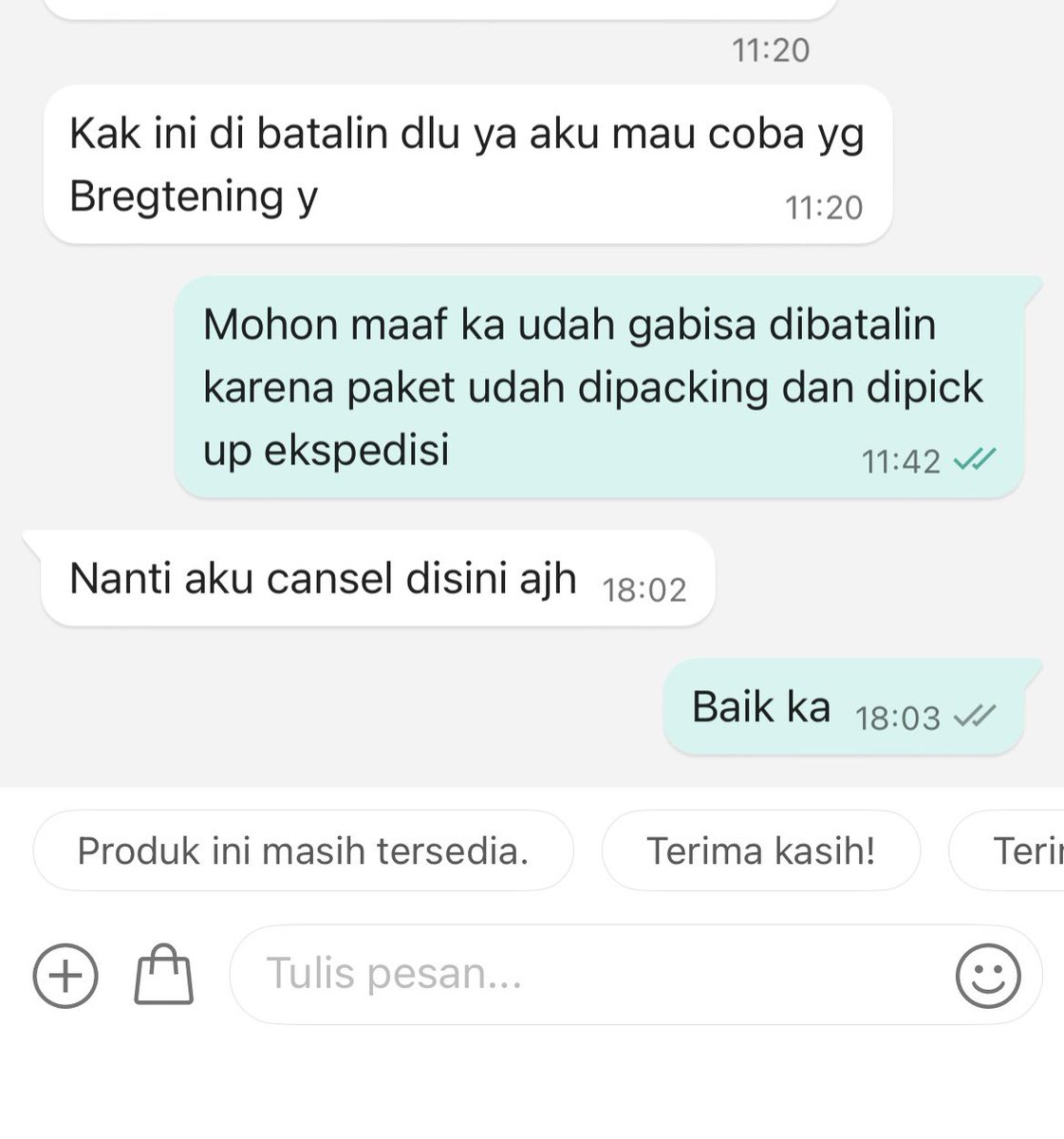 FadilahMs27's tweet photo. Jujur gedeg banget wkwk, udah mah COD, udah di packing baru mau cancel order🙃, dikira packing ga cape dan gapake biaya kali y? Seenaknya retur barang, seller lagi yg boncos🫠 https://t.co/lSO1uKx7ig