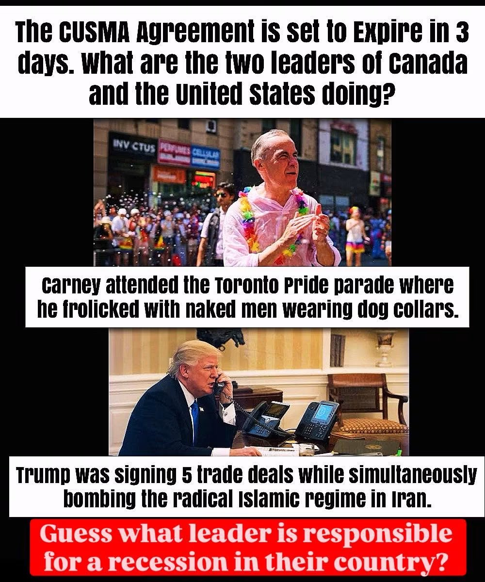 shrubcrawler's tweet photo. @RodAVanier Hard to negotiate from FIFA private boxes. Let's not forget that Canada has been breaking USMCA since day 1 with the dairy cartel. Who is that fellow in charge of Carney's conflicts portfolio? You know, the guy who would lose millions$ in bonuses from the dairy cartel.

👇🏻 👇🏻 👇🏻 https://t.co/hs1c1Bpo1X