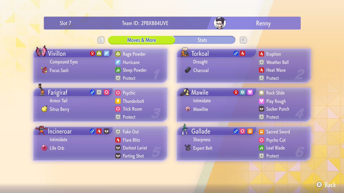 rennyVGC's tweet photo. Since a lot of people have been asking for the code, here it is.

Gallade is my go-to ace against rain teams. It can one-shot Archaludon, Swampert, and Venusaur. https://t.co/rWWRIQeGVQ