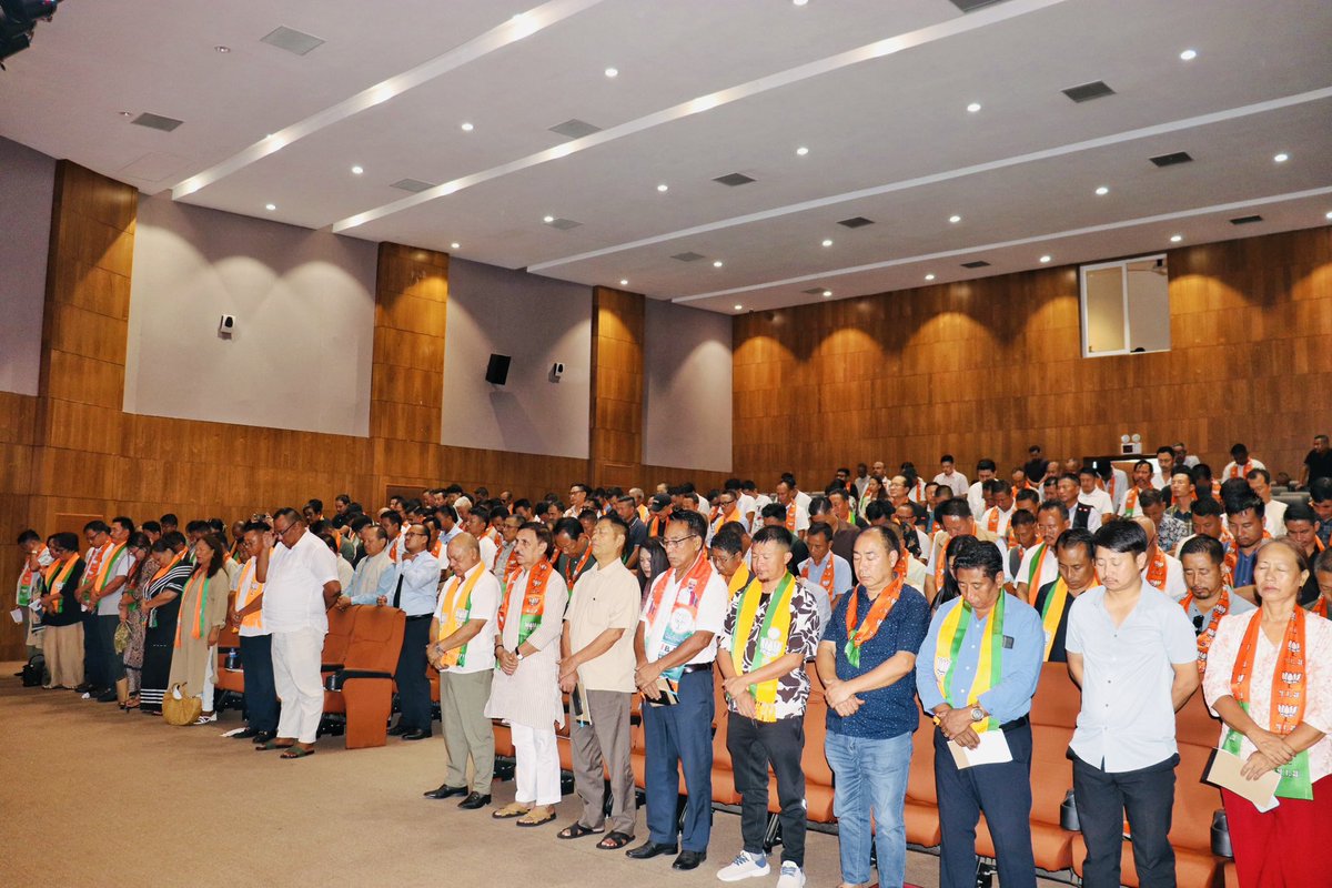 YepthomiBen's tweet photo. Attended the @BJP4Nagaland Organizational Workshop in the esteemed presence of Hon’ble BJP National Secretary Shri Vinod Sonkar ji, Hon’ble BJP Legislator Shri @KKonngamKonyak ji, former Ministers and MLAs, former candidates, State Office Bearers, State PSU Chairmen, State Spokespersons, State IT, Social Media and Media teams, District Presidents, Mandal Presidents, State SIR Committee members, District SIR Convenors, and BLA-1 members.

The workshop served as an important platform to strengthen our organizational structure, enhance coordination, and reaffirm our collective commitment to serving the people with dedication, discipline, and the vision of a stronger BJP and a stronger Nagaland.

Together, we remain committed to taking the organization to greater heights and ensuring that our vision reaches every booth and every household.
@narendramodi  @AmitShah @NitinNabin @blsanthosh @anilkantony 

#BJPNagaland #OrganizationalWorkshop #TeamBJP #NationFirst