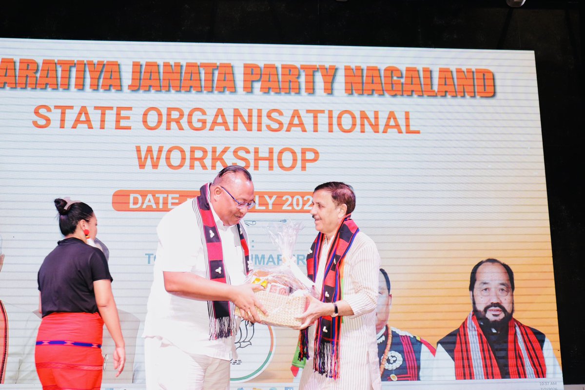 YepthomiBen's tweet photo. Attended the @BJP4Nagaland Organizational Workshop in the esteemed presence of Hon’ble BJP National Secretary Shri Vinod Sonkar ji, Hon’ble BJP Legislator Shri @KKonngamKonyak ji, former Ministers and MLAs, former candidates, State Office Bearers, State PSU Chairmen, State Spokespersons, State IT, Social Media and Media teams, District Presidents, Mandal Presidents, State SIR Committee members, District SIR Convenors, and BLA-1 members.

The workshop served as an important platform to strengthen our organizational structure, enhance coordination, and reaffirm our collective commitment to serving the people with dedication, discipline, and the vision of a stronger BJP and a stronger Nagaland.

Together, we remain committed to taking the organization to greater heights and ensuring that our vision reaches every booth and every household.
@narendramodi  @AmitShah @NitinNabin @blsanthosh @anilkantony 

#BJPNagaland #OrganizationalWorkshop #TeamBJP #NationFirst