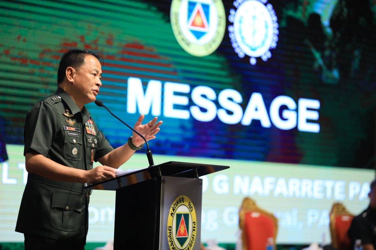 AFPCRS's tweet photo. Military healthcare is ‘strategic necessity’ - Army Chief
#OneAFPOnePhilippines
#StrongAFPStrongPhilippines
#OurSeasOurRightsOurFuture
#ProtectingtheSeasSecuringOurFuture
#AFPyoucanTRUST
#MatatagNaSandigan 🫡🇵🇭 https://t.co/unUbcbXqWY