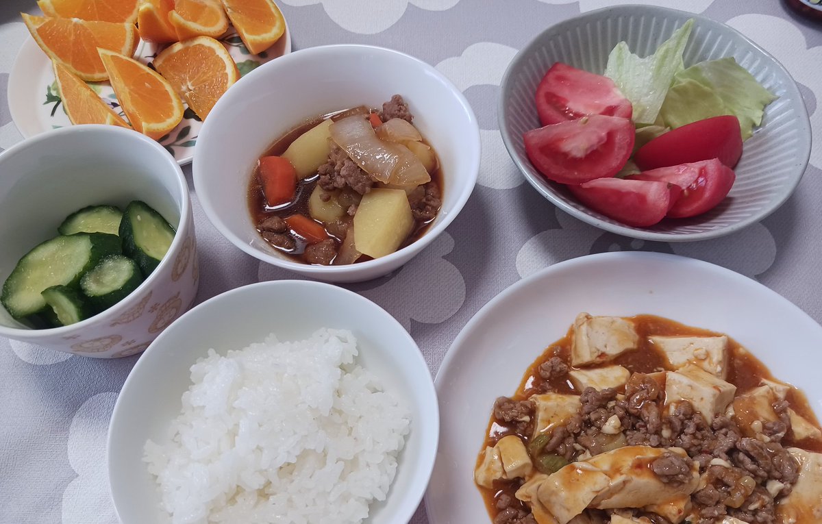 nnuun3's tweet photo. 夕食です。
あー忙しかった！ https://t.co/OEIKOh0Fps