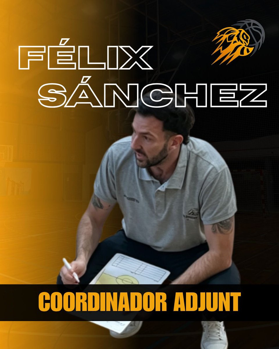 CBPardinyes's tweet photo. Bon dia! Avui és el torn de conèixer al nou coordinador adjunt del club, Félix Sánchez.
- 27 anys
- 15 anys al club 
- 5 anys com jugador
- 1 any com entrenador ajudant
- 9 anys entrenador https://t.co/UcQRtUqfWk