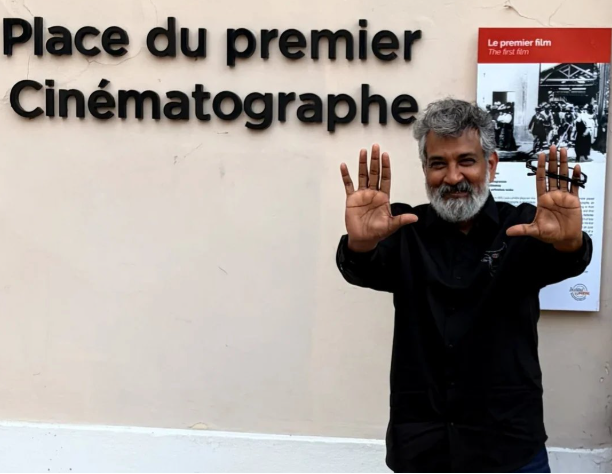 SaakethKaashyap's tweet photo. SS Rajamouli is obsessed with the "Absolute Cinema" Meme https://t.co/7sDl7GZXAG