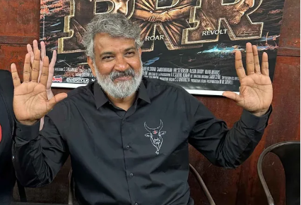 SaakethKaashyap's tweet photo. SS Rajamouli is obsessed with the "Absolute Cinema" Meme https://t.co/7sDl7GZXAG