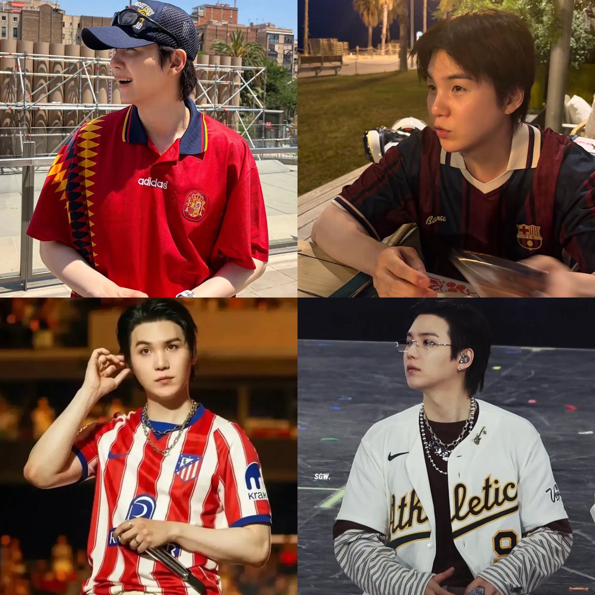 btsdaily77's tweet photo. Yoongi in sports jerseys is peak🔥 https://t.co/QIr3tfOGPE