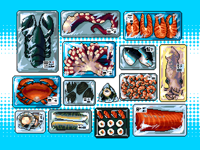 LiarLikePixels's tweet photo. #pixelart sea food https://t.co/VeVVGKzlfF