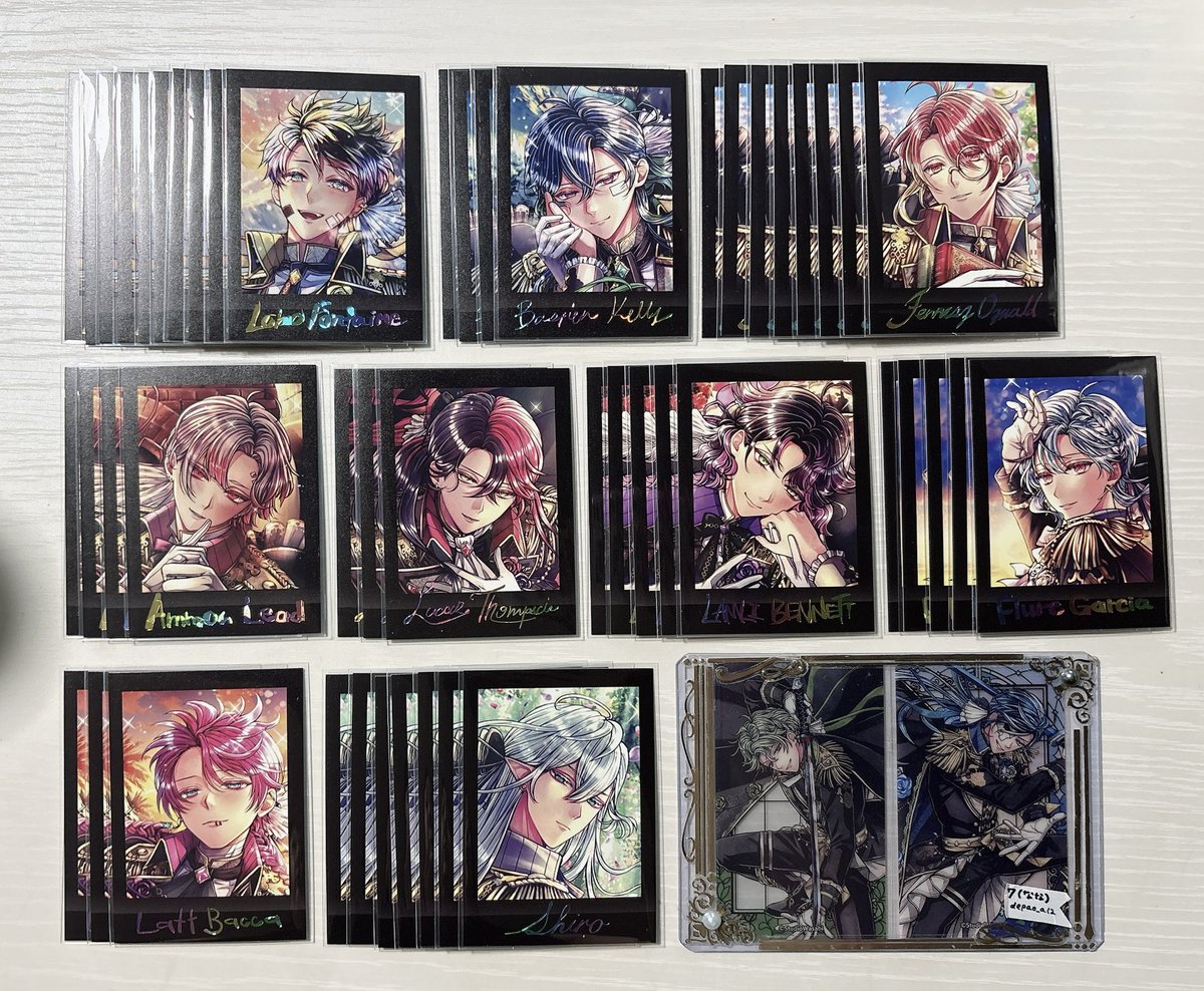 depao_a12's tweet photo. 【交換】悪魔執事と黒い猫 あくねこ ぱしゃこれ プレミアム PREMIUM Vol.3

譲)
1枚目/ホロ
ロノ￤ラムリ￤ラト￤ベレン
バスティン￤フルーレ￤ミヤジ￤ラト￤テディ￤ユーハン￤ベレン￤シロ

ロノ￤バスティン￤(ハウレス)￤フェネス￤アモン￤ルカス￤ラムリ￤フルーレ￤ラト￤シロ

()お返事待ち https://t.co/0TmuNjiSp1