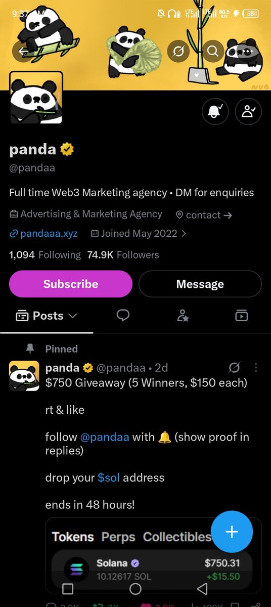 BabaThiago567's tweet photo. @pandaa @RoarWeb3 AQ1n6pZ7HXANaKWExjkKjWPQEBLdPmr1QGkvQeBXj4cN

Gud luck to me 🥹🙏 https://t.co/8VeduDsk9Y