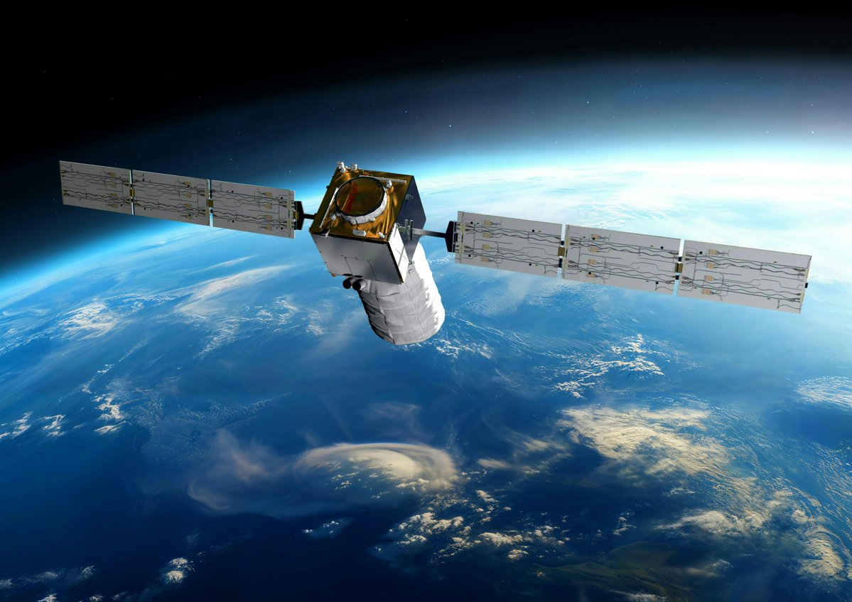 esa's tweet photo. Building on the success of Aeolus, the world's first satellite to measure global winds from space, we have authorised @AirbusSpace to begin development of Aeolus-2.

🌍 Developed with @eumetsat, the next-generation mission will help improve weather forecasts and strengthen climate monitoring worldwide.

🔗https://t.co/u42kAMOc5F