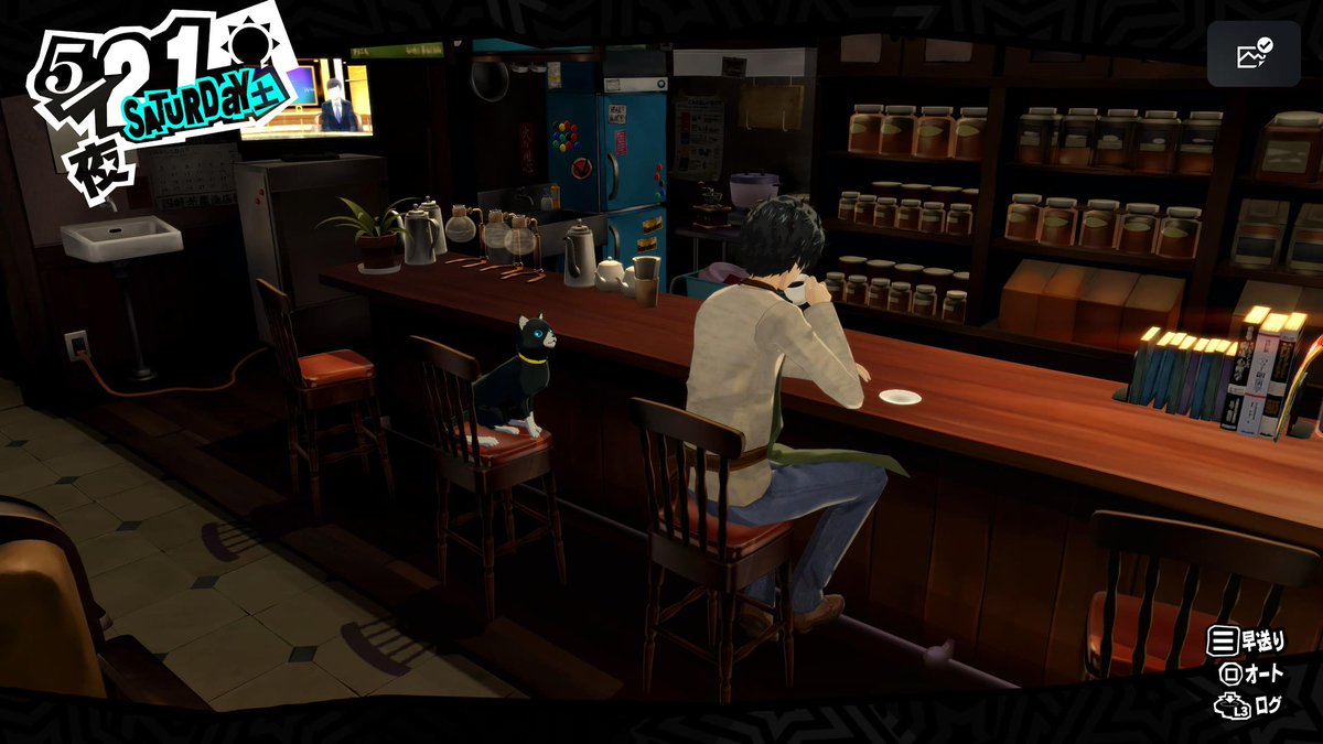 marbles0205's tweet photo. 小さな喫茶店でコーヒー淹れたりするの憧れる☕️

#ペルソナ5 https://t.co/mLd2LyiGvF
