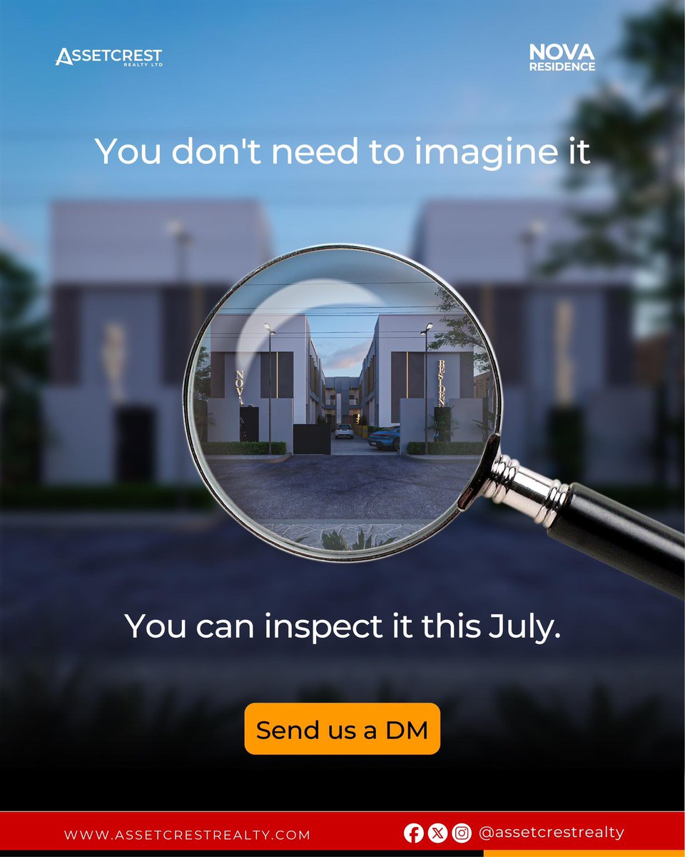 AssetcrestR's tweet photo. Pictures can impress you, but an inspection will convince you.

From the craftsmanship to the premium finishes, some things simply have to be experienced in person.

DM us and let’s show you around this July. 

Happy New month. https://t.co/zDKsTpyaf3