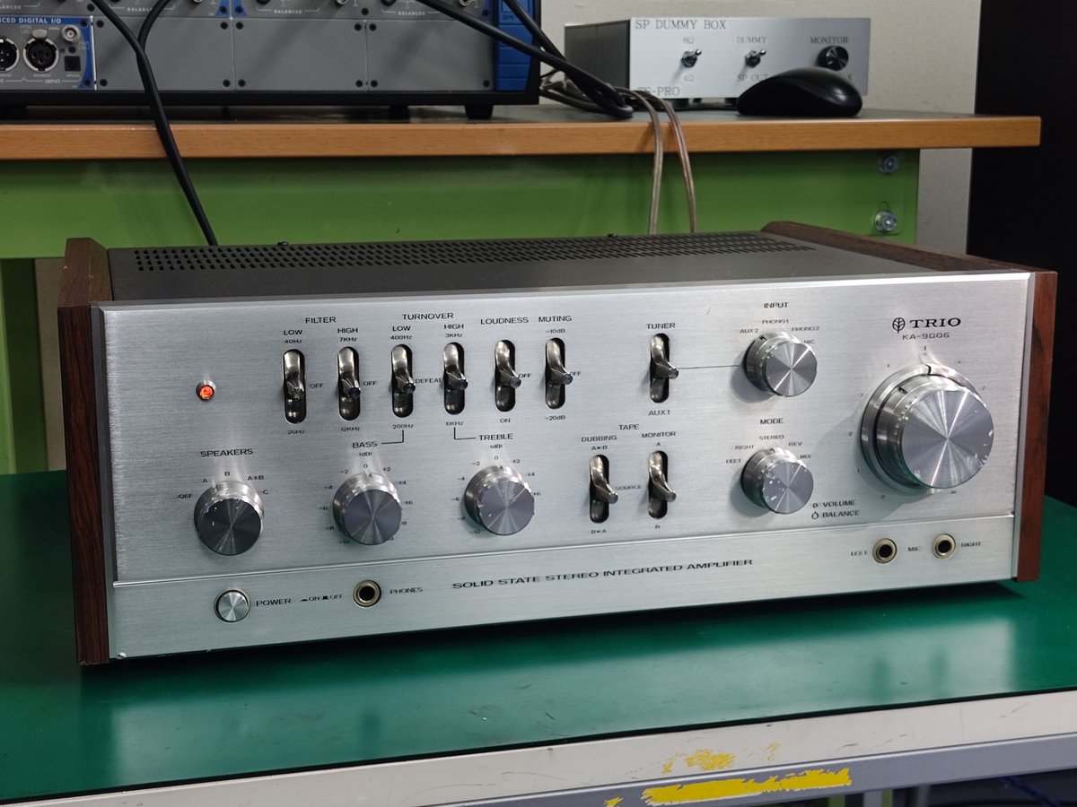 TRIO KA-9006、メンテナンス完了。スペック測定中。 カタログスペック