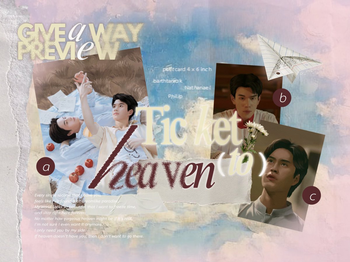 _mipmoo's tweet photo. pls kindly rt  👼🏻🪽 
𝓖ive away – #TicketToHeaven 

, only 30 ea!

📆 O4 sep 2O26, saturday
mcc hall ,the mall bangkapi

more details in mention

#GeminiFourth #เจมีไนน์โฟร์ท https://t.co/wY4gSUJnI7