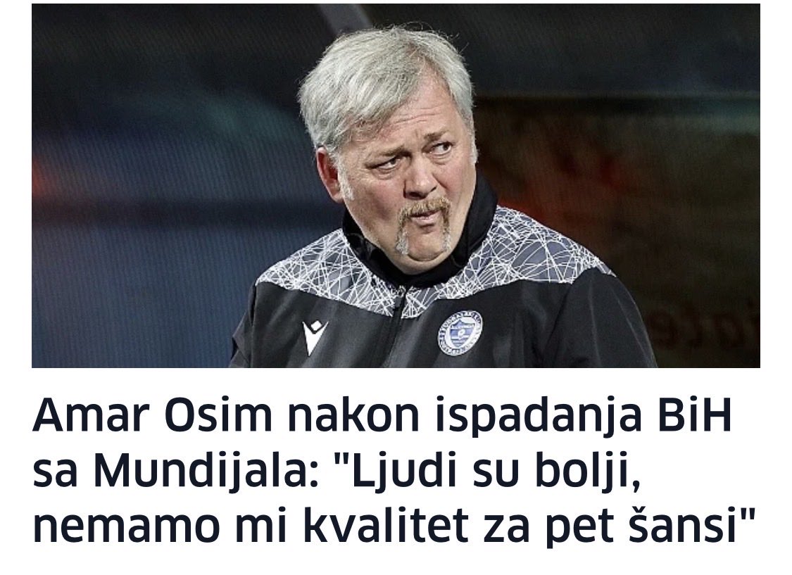 emirc's tweet photo. Kaze covjek koji je bio trener dok mu je babo šapto. https://t.co/6bUsV5Cua6
