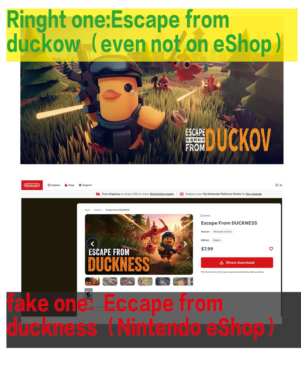 ohmybeating's tweet photo. @NintendoAmerica Please conduct a strict review of the games listed on the Nintendo eShop.
There are too many fake games on the eShop, which has led to players being misled and deceived.
Nintendo bears significant responsibility for this issue. https://t.co/p58LbF3Clj