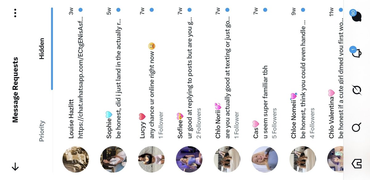 eyickecil's tweet photo. notifnya 90 isinya begini semua.. apa akun ini seperti akun tidak brmoral tsb? ^_____^ BETE LHO. https://t.co/q2KZfzImai
