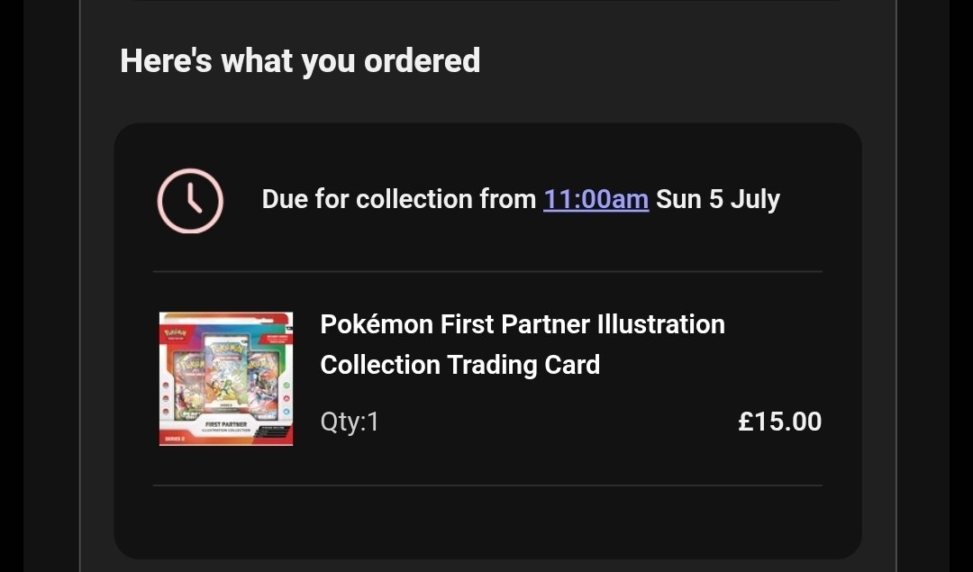 Waveypman's tweet photo. @pokemondealsuk Finally got one! Thank you!! https://t.co/6vucD5p8Nj
