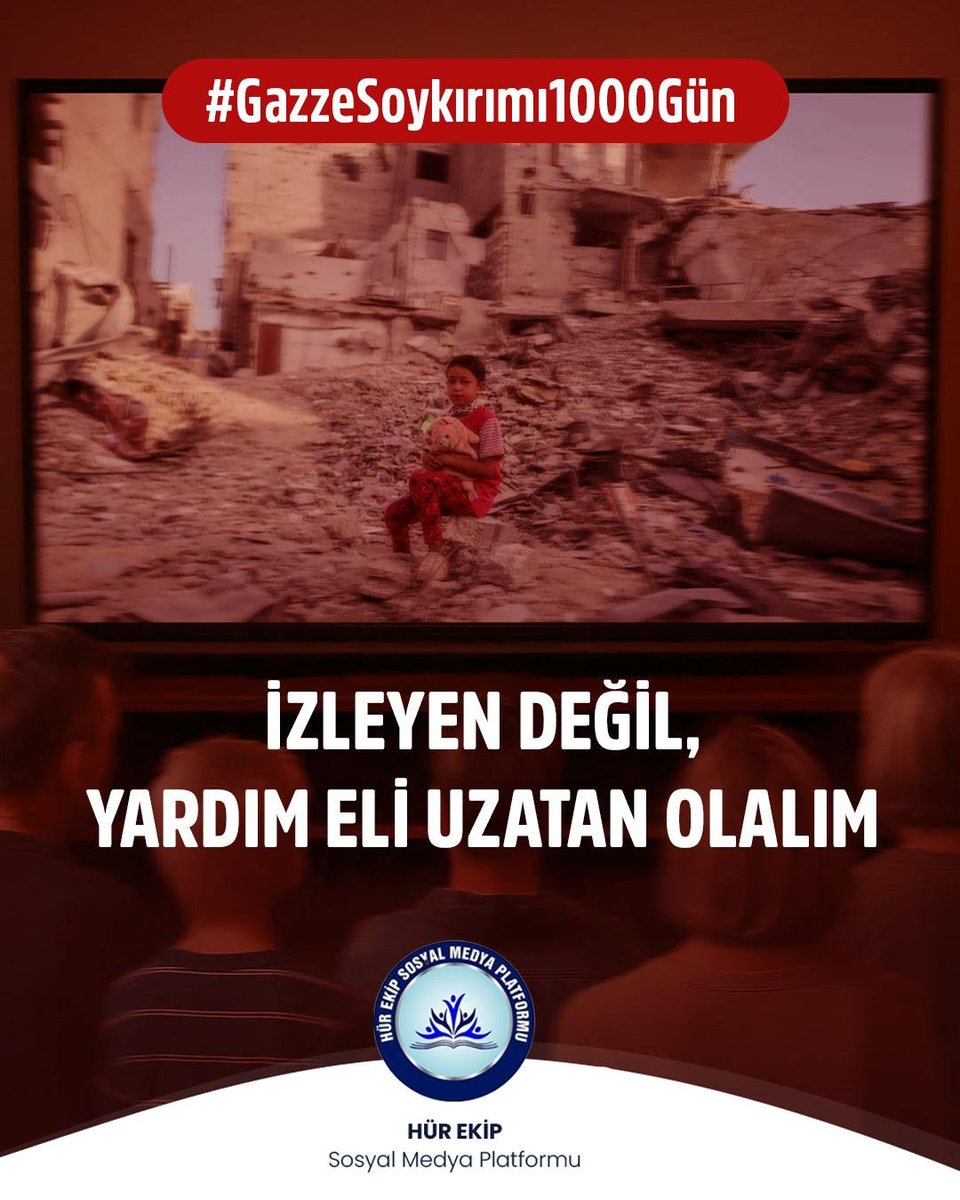 kadriyusufoglu's tweet photo. "Gazze, insanlığın vicdan testidir. Orada sadece binalar değil, insanlığın ortak değerleri de yıkılıyor."
​"Sessizliğin en yıkıcı olduğu yer Gazze’dir. Dünyanın gözü önünde yaşanan bu acıya karşı dilsiz kalmamak, her insanın vicdan borcudur."
#GazzeSoykırımı1000Gün https://t.co/pbq27clUSm