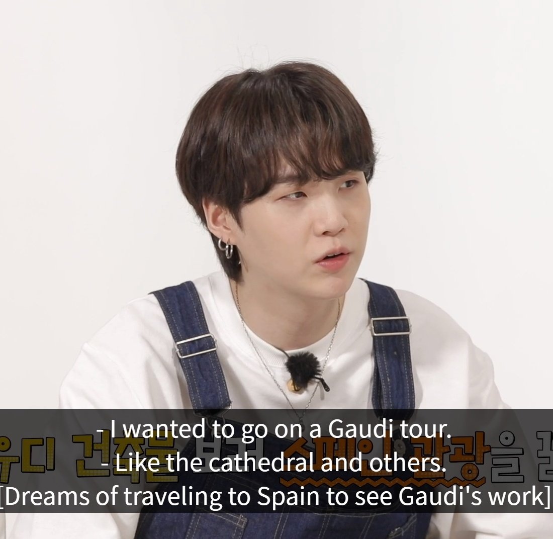 aegyoeobta's tweet photo. oh yoongi 😭 my beloved architecture nerd got to visit sagrada familia, the unfinished church and a masterpiece by antoni gaudi! a long time dream of his! im so happy for him!!! https://t.co/IdAQNadZiD