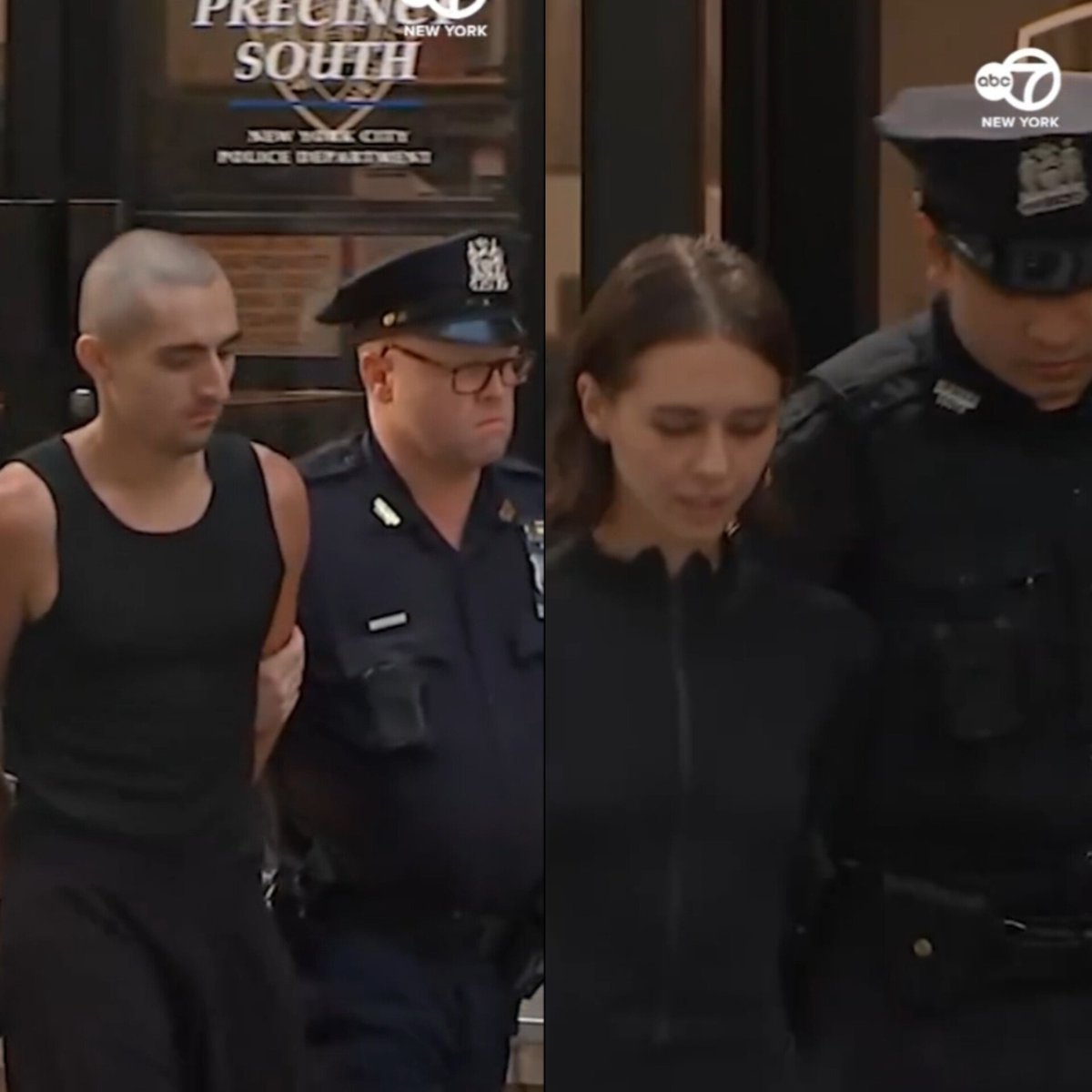 RedMedia_us's tweet photo. Angela Nikolau and Ivan Kuznetsov the couple who went viral for illegally climbing the to the top of the Empire state building have been arrested and charged. https://t.co/oqVEPuBtUz