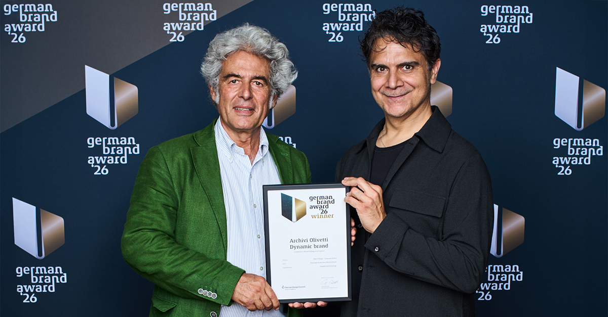 CappelliDesign's tweet photo. Terzo riconoscimento internazionale per il #DynamicBrand Archivi Olivetti.

Dopo Compasso d’Oro International Award e WBDS Awards, l’identità firmata Cappelli Identity Design è stata premiata ai German Brand Award 2026.

Scopri di più https://t.co/geCQR6n7B4 https://t.co/wgX5e60TDJ