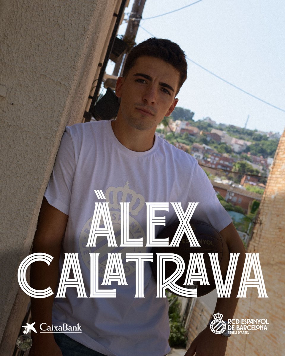 RCDEspanyol's tweet photo. Àlex Calatrava s'uneix a la rebel·lia perica 🫡 https://t.co/2zrUK78JAm