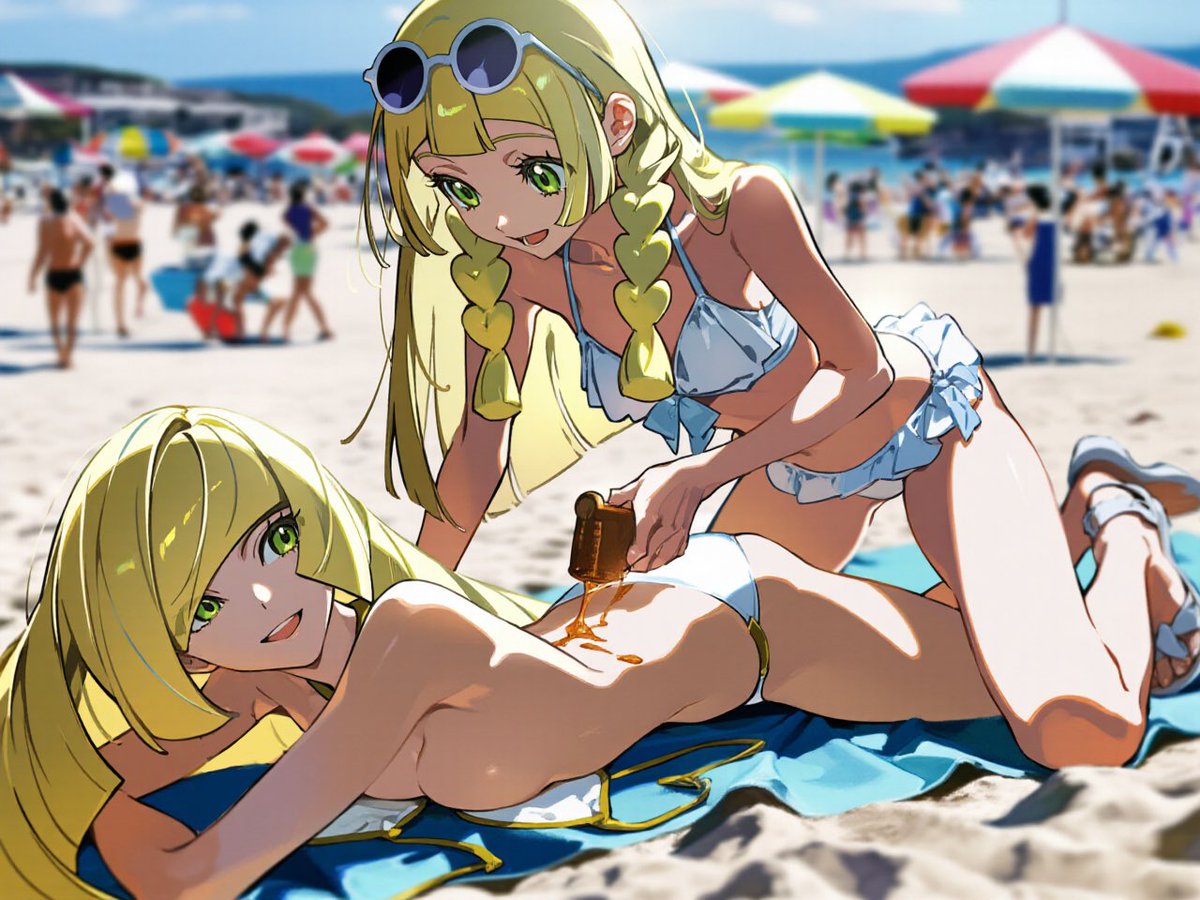 shironecoAI's tweet photo. 海開き
リーリエ×ルザミーネ
#pokemon https://t.co/rPOxf2NN5r