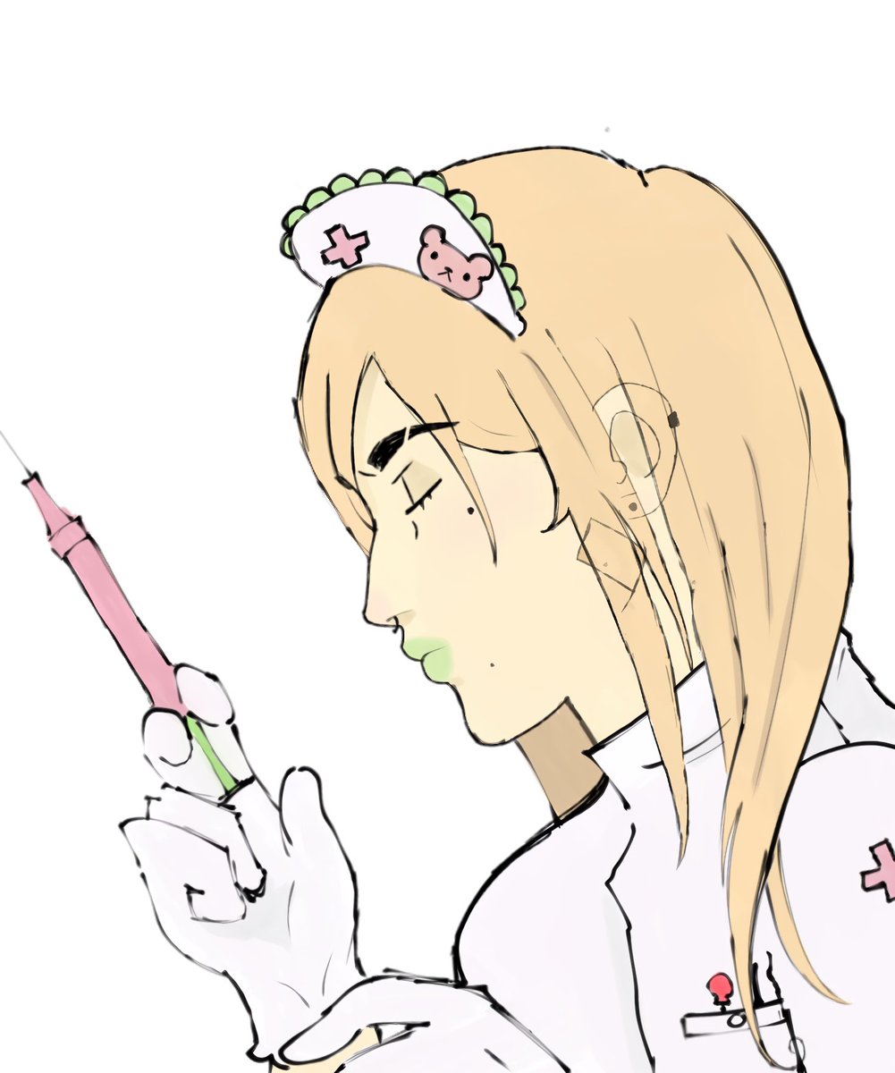 TERAPIAW's tweet photo. Nurse Gyro  💉🧸

#gyrozeppeli https://t.co/LpWRJA1MWk
