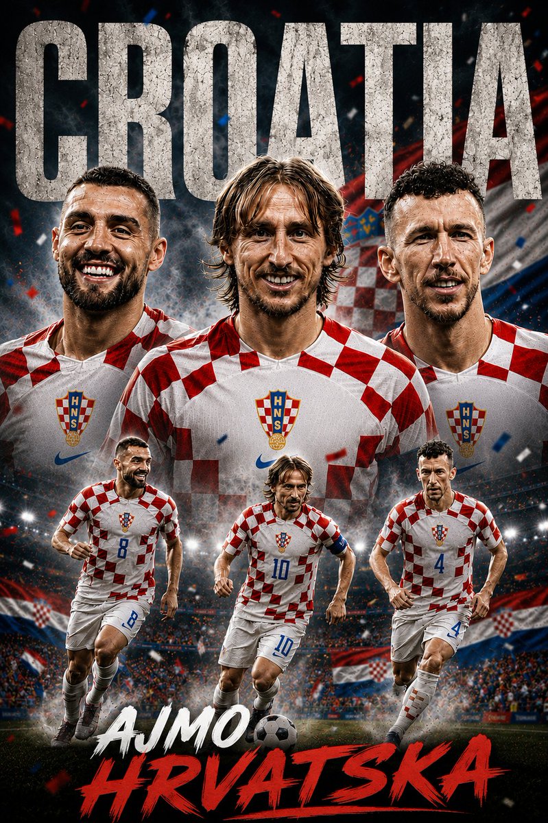 Legetin1's tweet photo. Koliko su nas puta otpisali?
A upravo tada Vatreni su ispisivali najveće stranice hrvatskog sporta.
Hvala Luki, Mateu, Ivanu i cijeloj reprezentaciji na svemu što su donijeli Hrvatskoj.
Neka nas ponovno razvesele.
🇭🇷❤️🤍 AJMO HRVATSKA!
#AjmoHrvatska #Vatreni #Croatia #WorldCup https://t.co/1dfTnQv2Rk