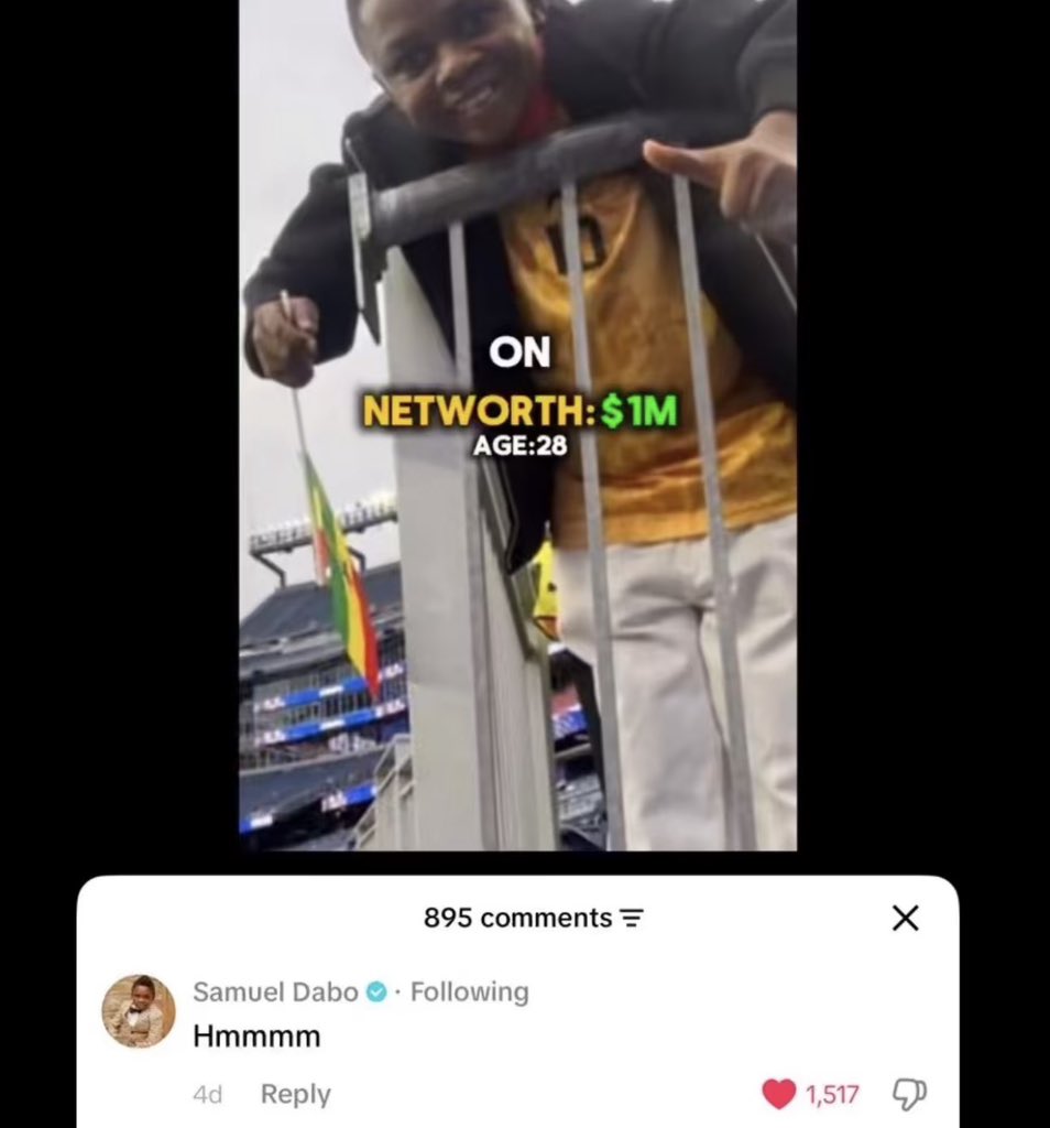 0panaa_1's tweet photo. They said Yaw Dabo (aka John Telly) 
networth is $1M, he himself is shocked 🤣 https://t.co/5amamlbKQi