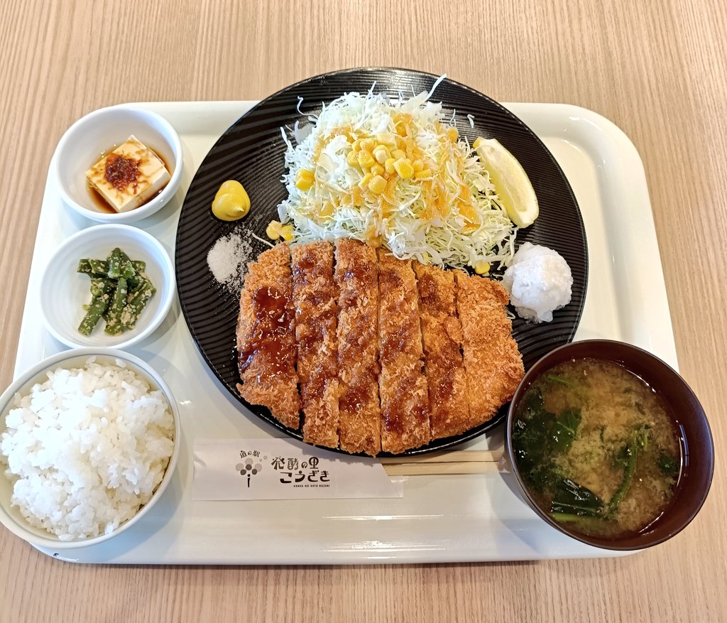 14kenbou's tweet photo. 道の駅のとんかつ(塩麹大根おろし)思った以上に美味かった！！

#くぅ活 https://t.co/TaEHH7qvCM