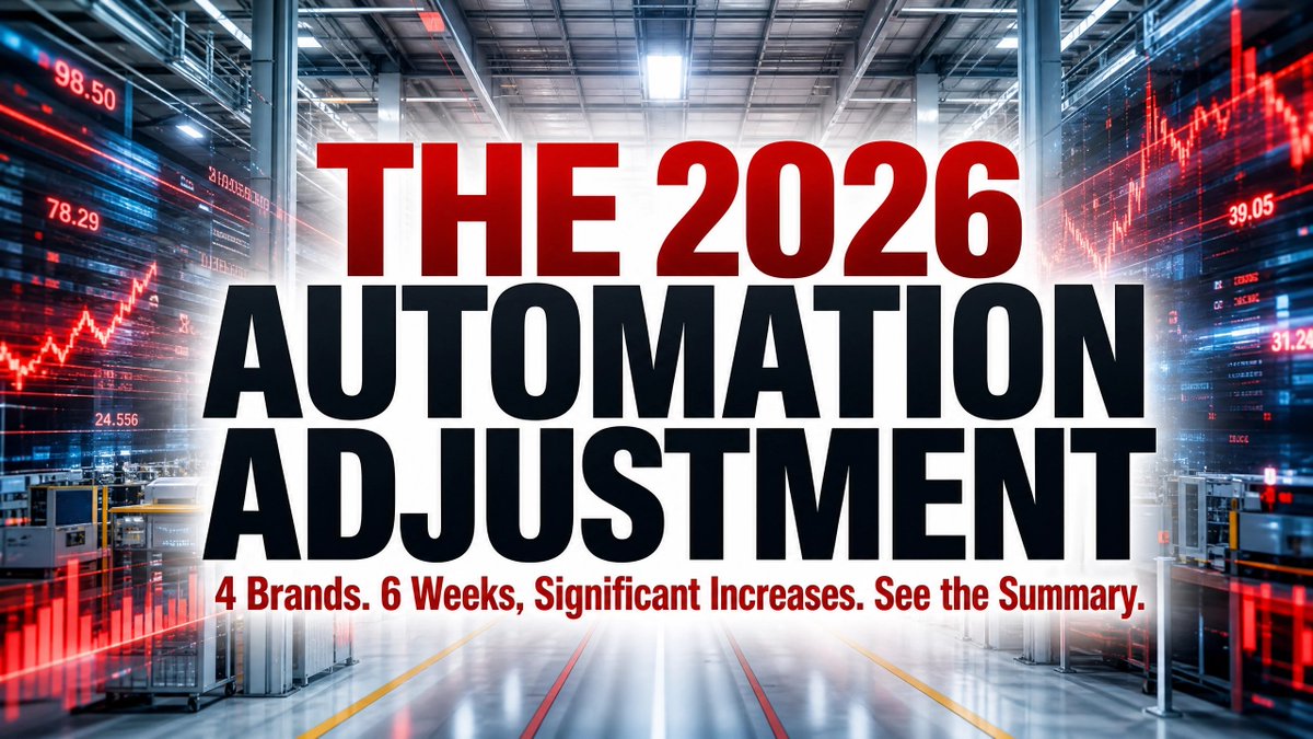kernalcomponent's tweet photo. Four major automation brands raised prices in six weeks
Siemens, up 15% to 24%. B&amp;R, up 10%. Schneider up 5% to 10%. LS Electric, up 15% to 40%
Same reason. Rising raw materials and semiconductor pressure from AI demand
If your facility runs these brands, review spare budgets now https://t.co/N0HW006H9u