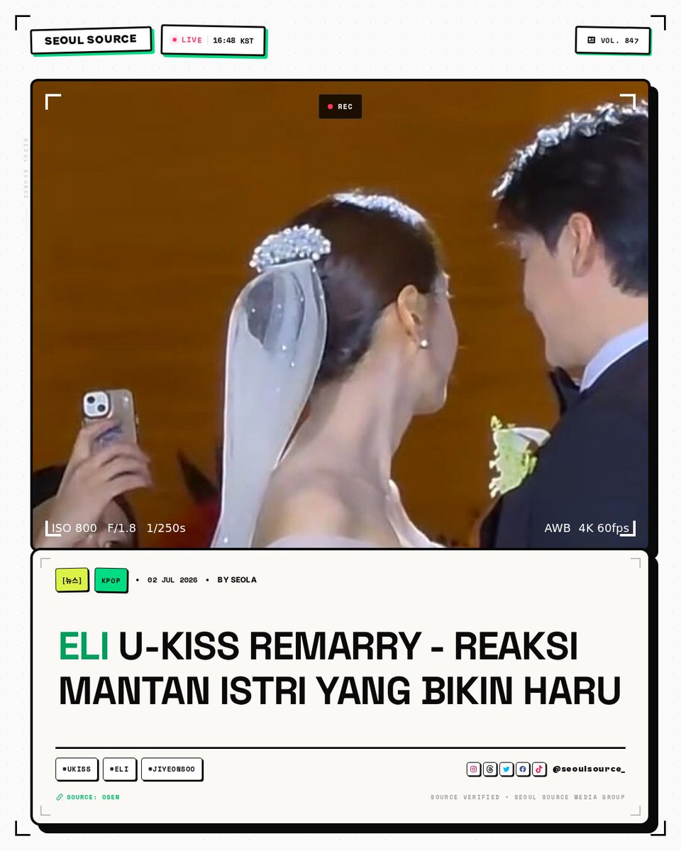 kpopdankdramaid's tweet photo. Eli U-KISS remarry - mantan istrinya bilang, "Aku udah bahagia duluan. Dia baru nemuin sekarang." Reaksi dewasa yang bikin haru. #UKISS #Eli

 Read More: https://t.co/BdtiPKEcui
-Seola https://t.co/nUqcj799qh