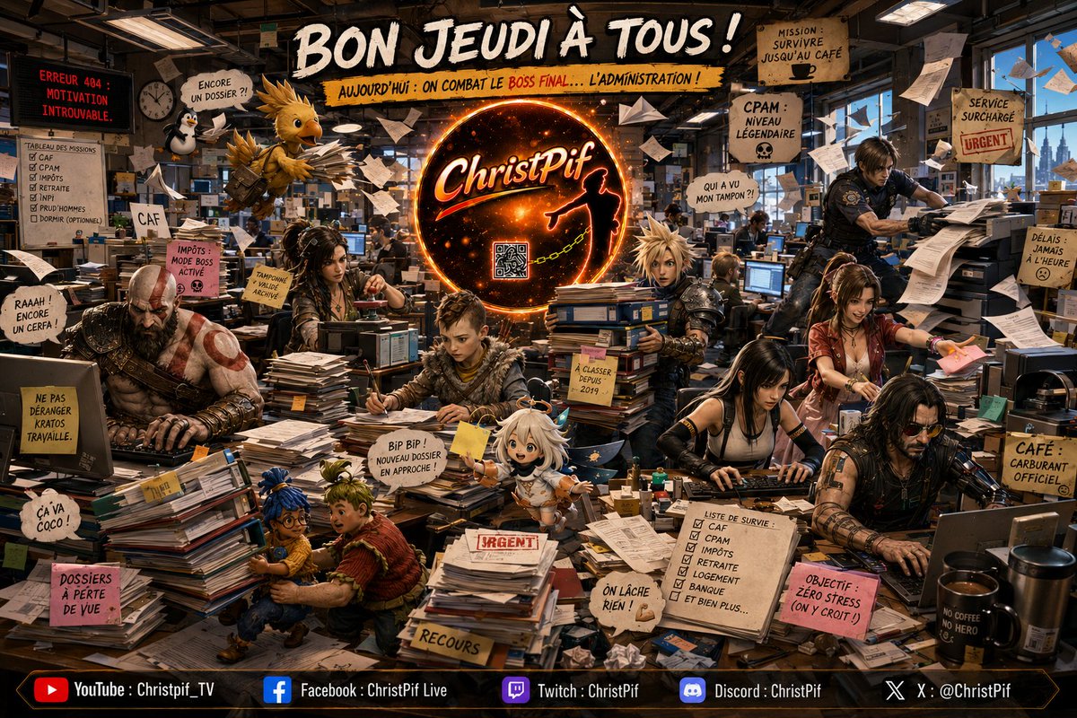 Christpif's tweet photo. Coucou, un peu débordé en ce moment https://t.co/fLosLizztp