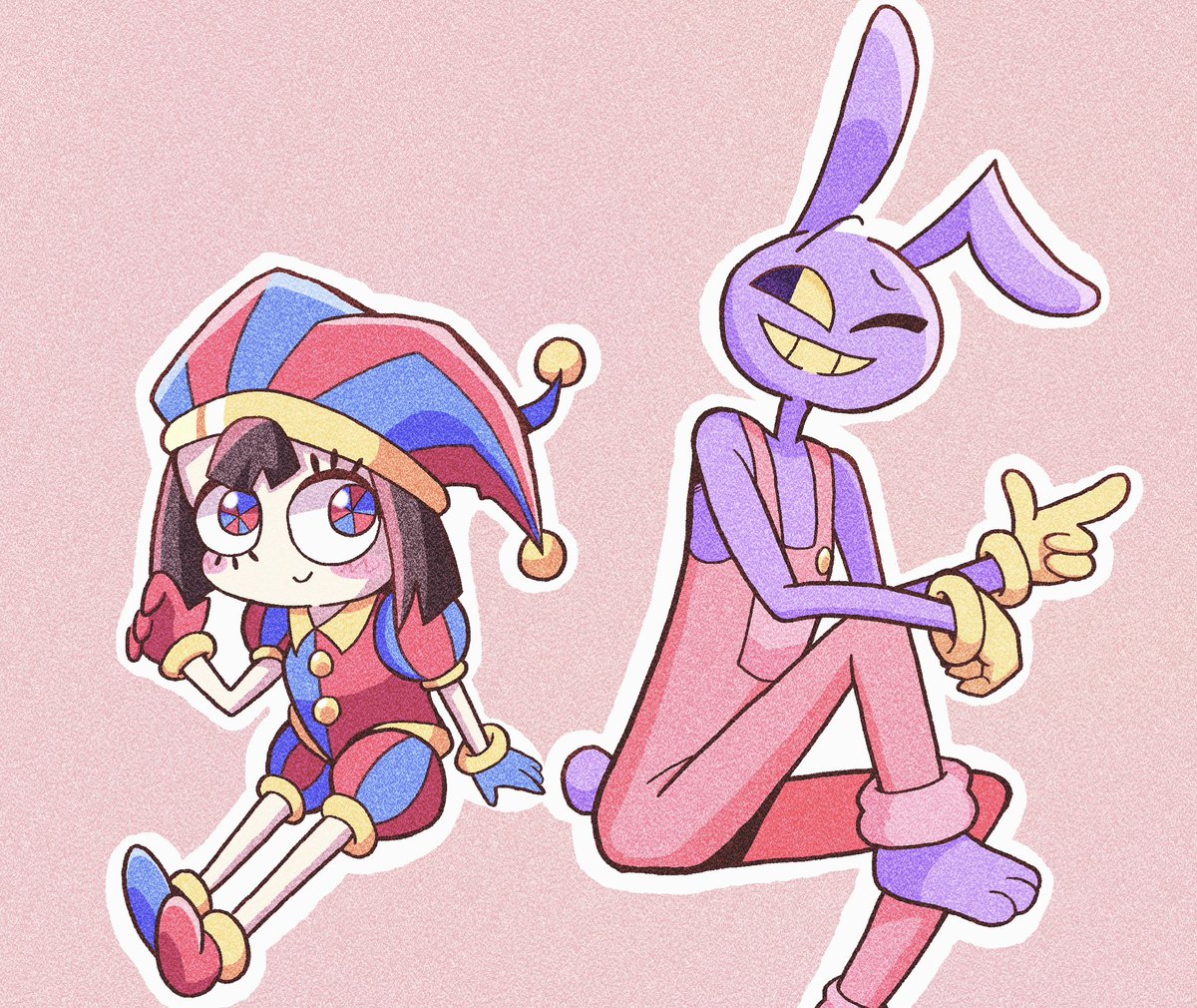 Yuru_maru01's tweet photo. ポムニ＆ジャックス
#アメイジングデジタルサーカス 
#AmazingDigitalCircus https://t.co/LJFsJreDUR