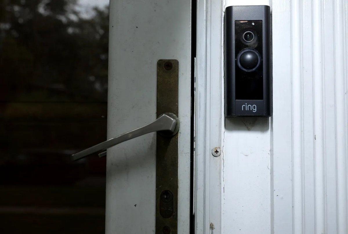 T3chFalcon's tweet photo. Amazon Ring now has AI facial recognition. Here's why that's a bigger deal than it sounds.

Ring doorbells are already in tens of millions of homes. Amazon has now added an AI feature that can identify visitors by face, meaning it can recognize and log who walks past a property.

Why this creates a surveillance network by default:
→ Individual Ring cameras are already linked through Amazon's Neighbors app and police partnerships

→ Ring has a track record of sharing video with law enforcement, sometimes without a warrant

→ Facial recognition adds a persistent identity layer; it's no longer just "a person walked by"; it's "this specific person walked by, again, at this time".

→ You have no way to opt out of being scanned by a camera on someone else's property

One Ring camera isn't a big deal. But millions of them in a neighborhood, all capable of identifying faces and feeding data to a centralized platform, is a distributed surveillance grid.

You never agreed to this. But the people around you did, and that affects you.
