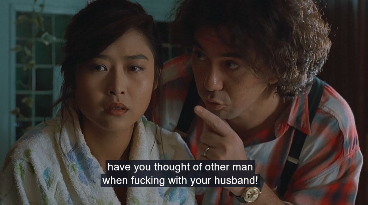 heidickpic's tweet photo. -Have you thought of other man when fucking with your husband ?
-Chow Yun-fat. 

Three days of a blind girl (dir. Chan Wing Chiu, 1993) https://t.co/EdUEOfqaWA