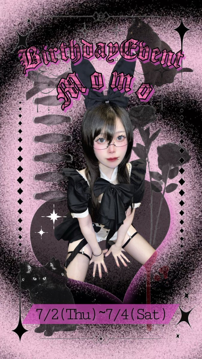 cafe_resta's tweet photo. 7/2(木)出勤女の子✨️

まな    18:00~@manaT_resta 
みらい18:00~@ucexzo 
みな    19:00~@mina_resta_ 
もも    20:00~@momo_neko___ 
のの    20:00~@nono_resta 
ゆう    21:00~@you_12_4 
みれい22:00~@mirei_resta 

お待ちしてます✨️
#ガールズバー #ガルバ #コンカフェ
#バースデーイベント https://t.co/xTjPkhky7f