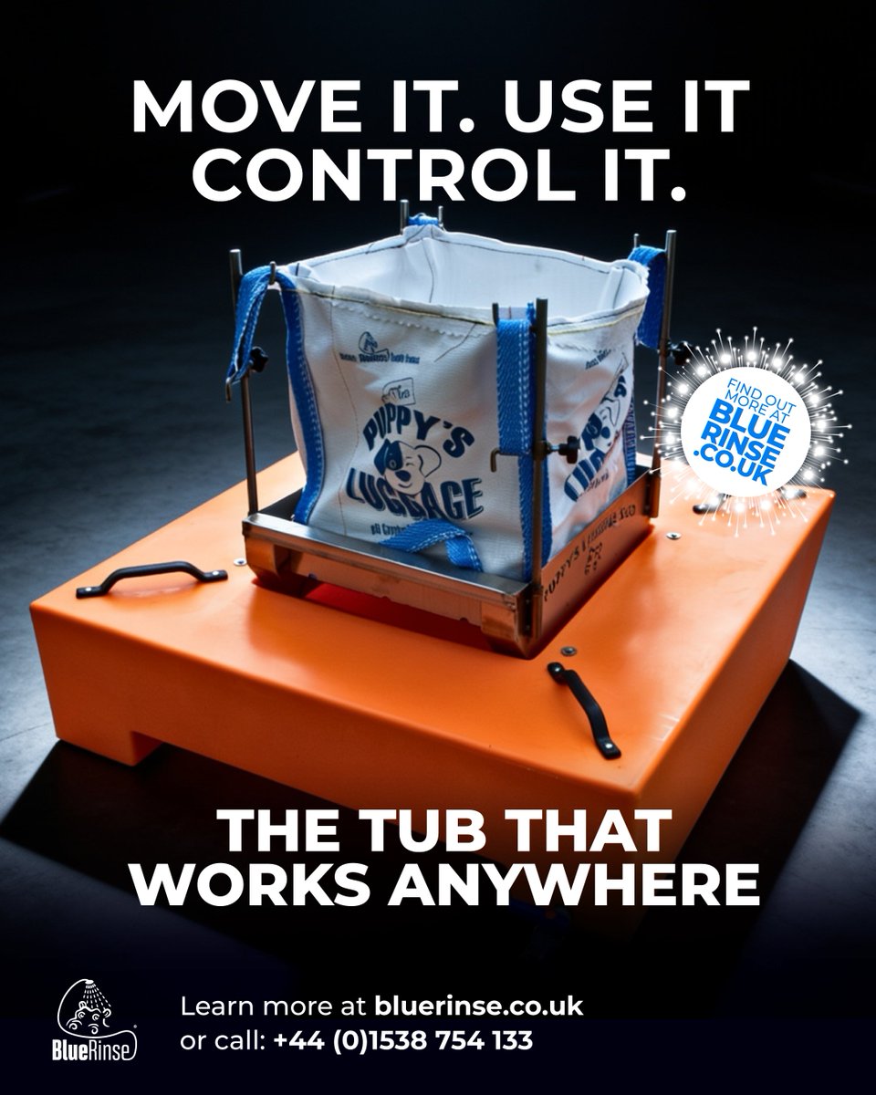 mudtechtank's tweet photo. Not every site provides the space, access, or setup you need for washdown.

That is where the BlueRinse Puppy Tub earns its place.

Compact, portable, and easy to use, it gives teams a simple way to manage wash-off .

Learn more: https://t.co/3cOVg0oUjE
Call: +44 (0)1538 754133 https://t.co/qNRqQ24MUA