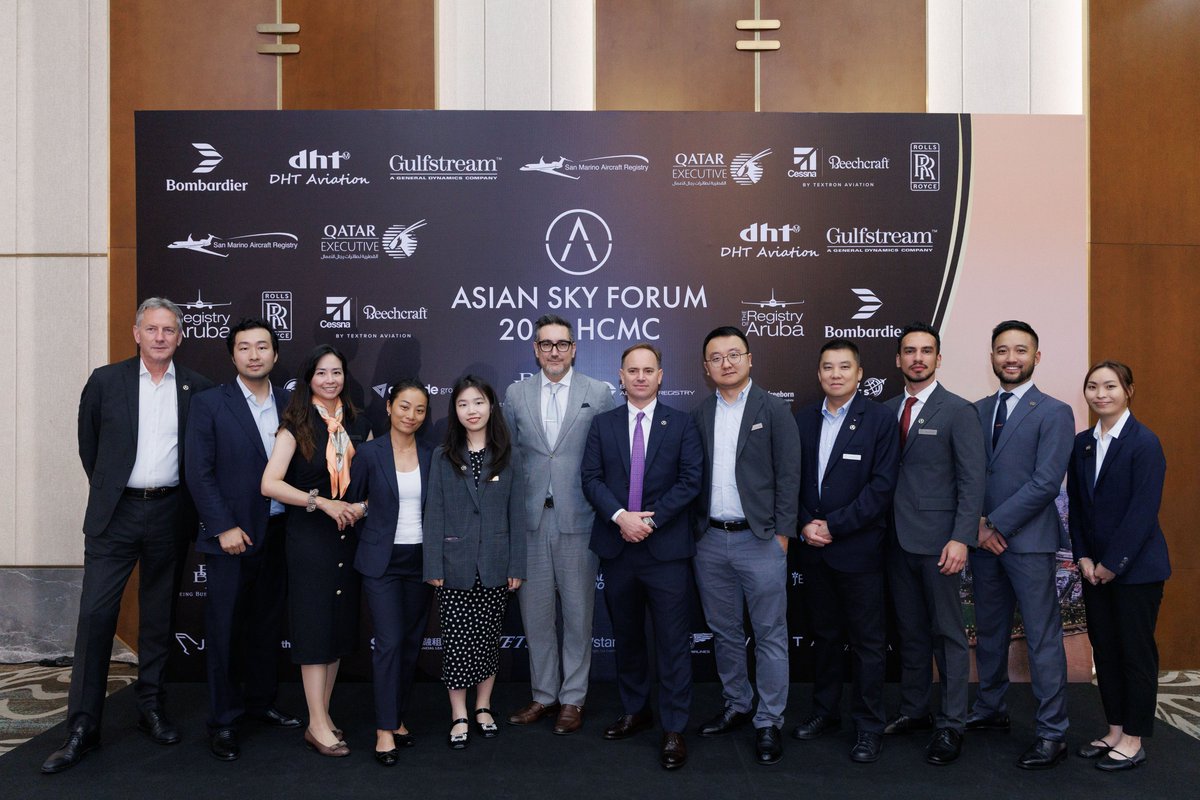 asianskygroup's tweet photo. The Asian Sky Forum 2026 was a tremendous success!

Exactly 300 business aviation professionals joined us in Ho Chi Minh City for two full days of engaging panel sessions and two evening cocktail receptions.

You can view all the photos here: https://t.co/HC7xPGrnK3 https://t.co/VF3Ib3M0DS