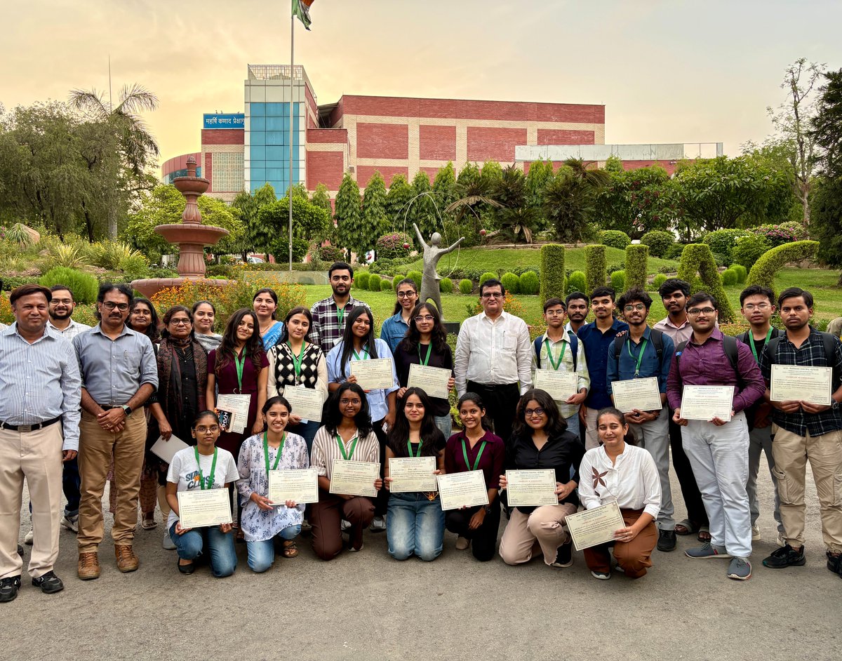 iuac_official's tweet photo. IUAC Summer Training Programme 2026.

From classrooms to cutting-edge laboratories, the IUAC Summer Training Programme offered https://t.co/iGkWB2GCyK. students an unforgettable research experience. Working alongside scientists and engineers, attending inspiring lectures, exploring advanced accelerator facilities, and presenting their research projects helped participants strengthen their scientific understanding. The programme concluded with certificate distribution, celebrating a month of learning, collaboration, and discovery.
