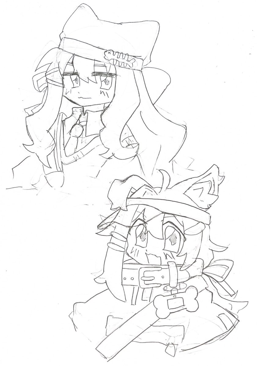 VR_AriceAQ's tweet photo. キプフェル＆まめひなた
描き練習 https://t.co/nt7MZxwUhW
